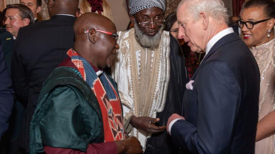 King Charles with Imam & Pastor - Commonwelath Peace Prize